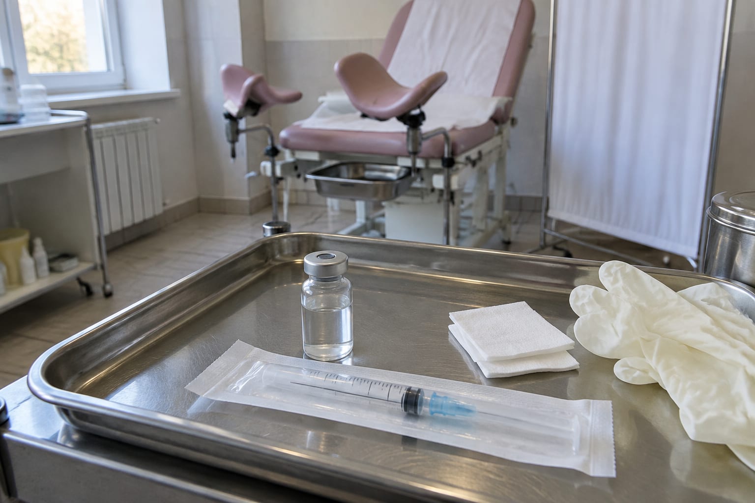 Echipamente medicale și scaun ginecologic